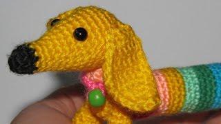 СОБАКА (щенок) из Rainbow Loom Bands.Браслеты из резинок Фигурки Подарки Поделки своими руками