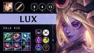 Lux Mid vs Ahri: Rampage - KR Master Patch 14.21