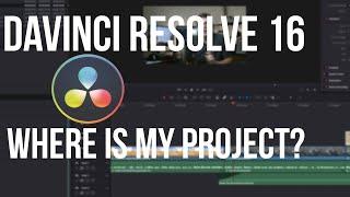 Where is my project file and media? | DaVinci Resolve 16 Tutorial