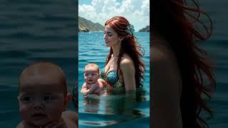 Mermaid Mom & Her Ocean Baby  | Heartwarming Sea Fantasy #shorts