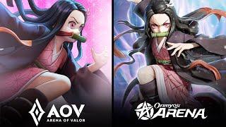 Nezuko (Aov Skin) vs Nezuko (Onmyoji Arena)