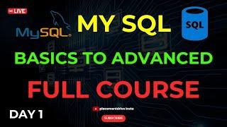 #Day1 Learn MY SQL for Free| Complete SQL Tutorial for Beginners 2024 (Free Course)