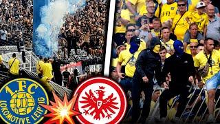 Angriffe, Spielunterbrechung & Hooligan-Spruchband! (LOK - Frankfurt)