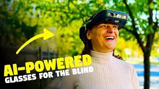 Revolutionizing mobility for the blind with AI precision.