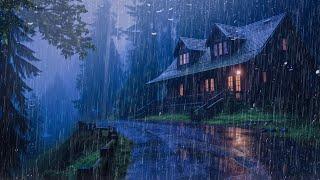 Sounds Of Rain And Thunder For Sleep - Rain on Roof for Insomnia Relief, Study, Medition, ASMR