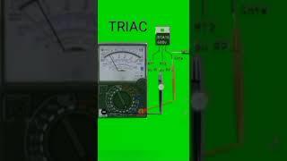 Properly connect the triac #shorts  #multimeter #triac #electronics