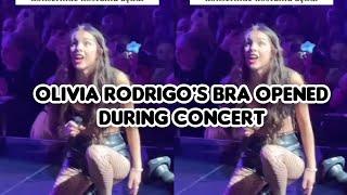 Olivia Rodrigo's bra opened during concert