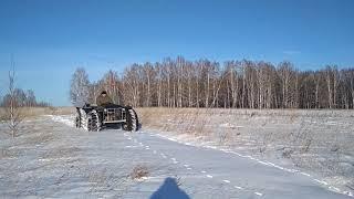 Каракат-вездеход по снегу. Сибирь 2018.