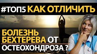 Как отличить болезнь Бехтерева от остеохондроза? 5 отличий, симптомы