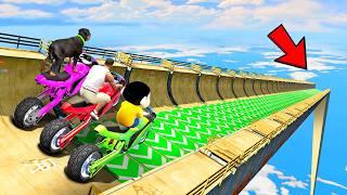 SHINCHAN AND FRANKLIN TRIED THE IMPOSSIBLE PARKOUR CHALLENGE GTA 5