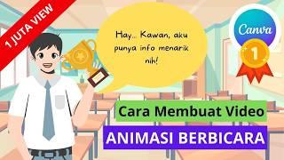 CARA MEMBUAT VIDEO ANIMASI BERBICARA DI CANVA | Mudah Banget!