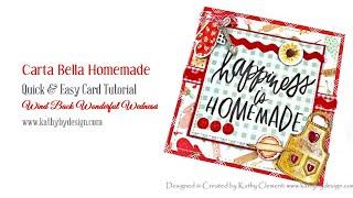 Wind Back Wednesday – Schnelle und einfache Karte mit Carta Bella Homemade