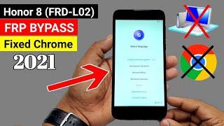 Honor 8 (FRD-L02) Google/FRP BYPASS 2021 (Without PC)