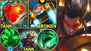 Wild Rift China Sett Top - 2490 Damage !? ONE SHOT TANK SETT BUILD RUNES - Heartsteel Broken OP Item