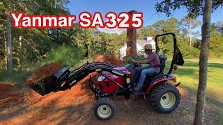 My first project with my Yanmar SA325 tractor with front end loader.