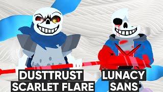 Roblox | Undertale: Battle the Souls | Dusttrust Scarlet Flare Sans and Lunacy Sans