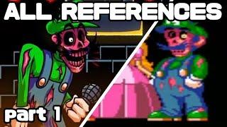 FNF Mario Madness V2 ALL REFERENCES - part 1