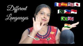 ASMR Hello Deferent Languages 