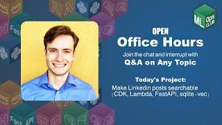 Open Office Hours - Ask questions in chat on anything - Indexing Linkedin Posts with sqlite-vec