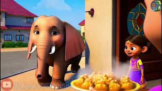 Hathi Raja kaha chale|हाथी राजा कहां चले @lizard95studios  #nimbookids #loolookids #animation #toon