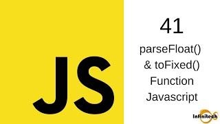 Javascript Tutorial in Hindi - 41 parseFloat function , toFixed function in Javascript