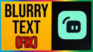 Blurry Text FIX Streamlabs OBS (EASY METHOD)