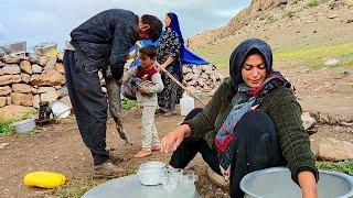 IRAN nomadic life |The atmosphere of nomadic life with the lack of facilities in a remote place iran