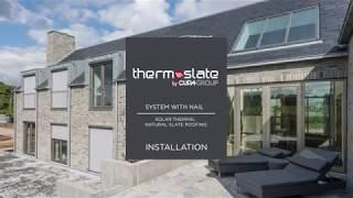 How to install a solar thermal slate roofing (System with nail)