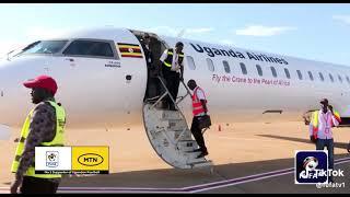 UGANDA CRANES TEAM ARRIVING IN JUBA FOR SOUTH SUDAN MATCH #uganda extratalk256