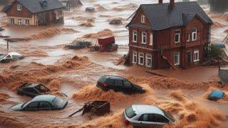 Panic in Italy today..!! Flood in Tuscany, Sesto Fiorentino completely paralyzed