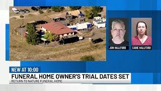 Colorado funeral home owner's trial dates set