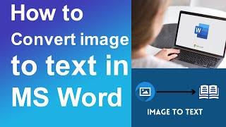 How to convert image to text in MS Word