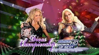 Michelle Mccool vs Maryse — WWE Divas Championship Match: WWE SmackDown December 26, 2008 HD