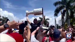Stanley Cup goes on a trip around Fort Lauderdale following Panthers championship win