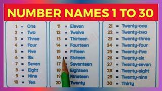 Number Names 1 to 30 | 1 to 30 Number Names| 1 to 30 Spelling in English| Spelling |Ginti |@rsgauri