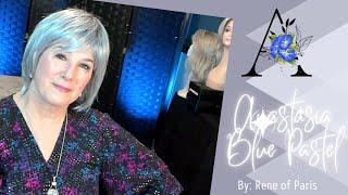 Anastasia By Rene of Paris wigs in Pastel Blue-R | Silver Grey White Wigs | Edgy Layered Bob