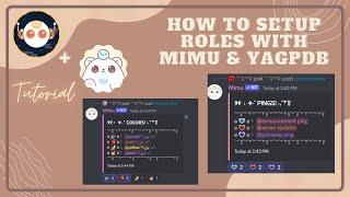 How to create mimu reaction roles | YAGPDB bot | tutorial | pinky | 2023