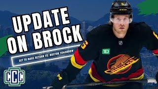 BROCK BOESER LIKELY TO PLAY TOMORROW VS. BOSTON