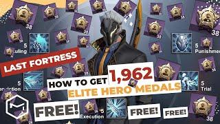 Last Fortress: Underground - How to get 1962 Elite Hero Medals for FREE