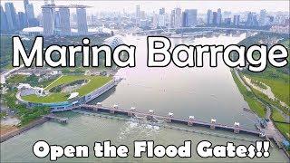 Open the Flood Gates!! - Marina Barrage Singapore [4K]