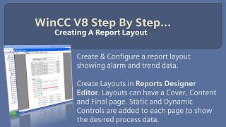 WinCC v8.0 Step By Step 20: Create a WinCC Report Layout in report Designer ‍ #winccguru