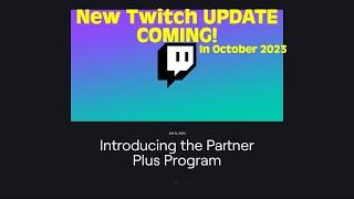 Partner Plus Program from Twitch. 70/30 Split is back!