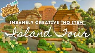 INSANELY CREATIVE "NO ITEM" ISLAND TOUR | Animal Crossing New Horizons