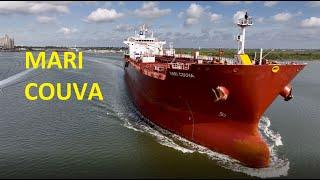 DJI Mavic 3 Drone Chasing Methanol Powered Ship MV Maria Couva Lynchburg Ferry Houston Ship Channel