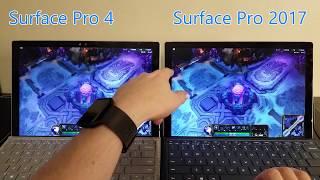 Surface Pro 2017 v. Surface Pro 4 - Side by Side Extended Load Gaming - Overwatch, LOL, more