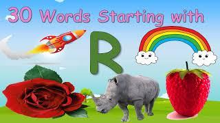 30 Words Starting with Letter R ||  Letter R words || Words that starts with R