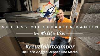 Schluss mit Scharfen Kanten im Malibu Van - neue Push Locks- Basteln mit Stephan