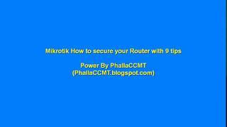 Mikrotik How to Secure Your Router with 9 Tips