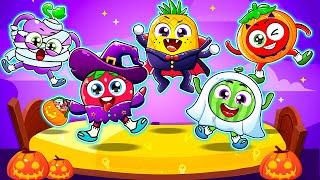 Five Little Monsters Jumping On The Bed | Halloween Songs | Counting Song by Yum Yum Kids Songs