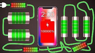 Overcharging Phone Battery 100000% [2 Minute Timer Bomb] 